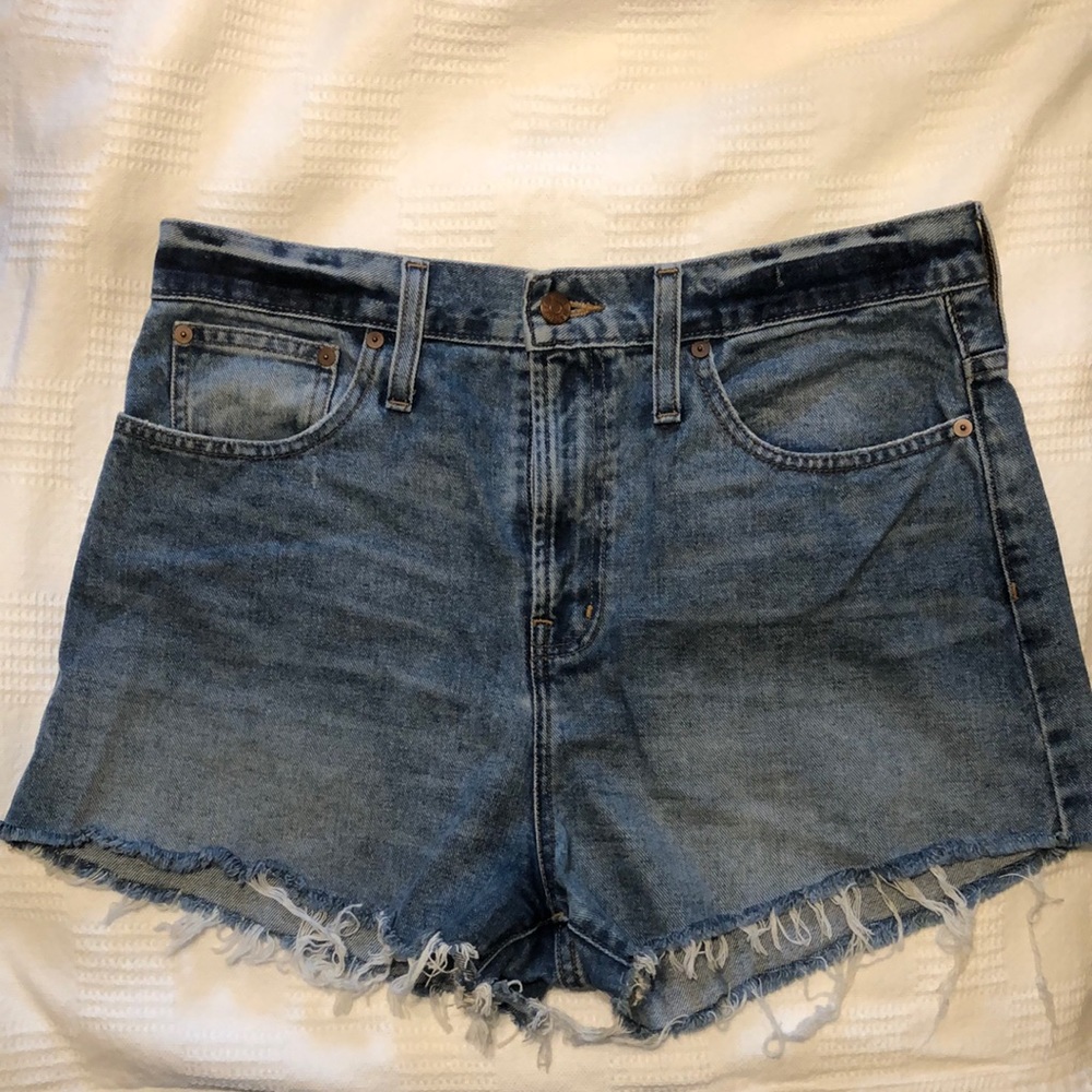 Madewell High Waisted Jean Shorts